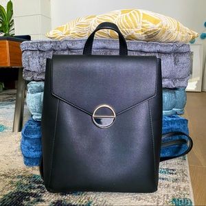 Faux Leather Backpack